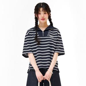 [체이스컬트]여성 반집업 세일러 카라 반팔 티셔츠 EBRG5773D04_