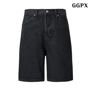 [지지피엑스]데님 워싱 하프 오버핏 팬츠 (GPBTA005D)
