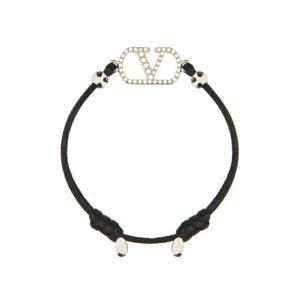 발렌티노 가라바니 여성 블랙 VLOGO SIGNATURE 팔찌 6W2J0X85JWE_EDM