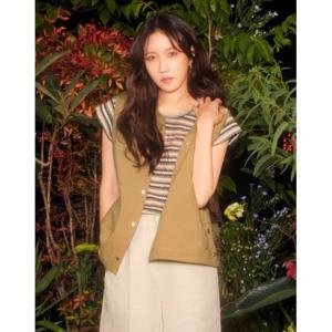[올리비아로렌]밴드넥 스트링 베스트_VOCQC4M3431