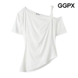 GGPX  언밸런스 컷아웃 티셔츠 (GP5TS035F)