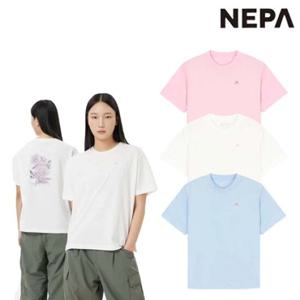 [네파]7L45375 여성 여름 등산 캠핑 반팔 라운드 티셔츠 로고 그래픽 티
