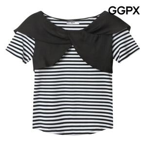 GGPX  러블리 리본넥 슬림 티셔츠 (GP6TS008F)