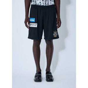 마틴로즈 로고 모티프 풋볼 쇼츠 178JT11001 BLK