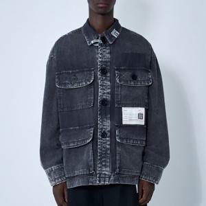 25 SS 메종 미하라 야스히로 Ameteur Sewn 워싱 코튼 밀리터리 셔츠 A14SH083 SS25MA
