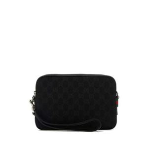 GUCCI Black GG fabric clutch 834802FAEPS 1060