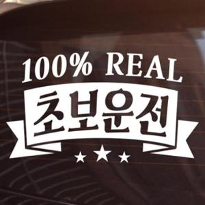 아트박스/제제데코 빈티지_100% 초보운전 [안전운전스티커/자동