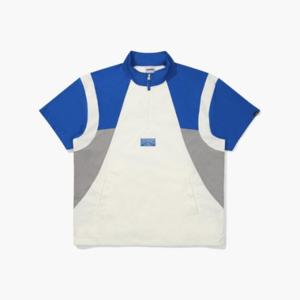 디아도라반팔티 KQJ D5223LWT89BLS 아쿠아듄 스트레치 우븐 반팔 아노락 BLUE
