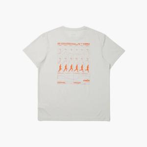 디아도라반팔티 KQJ D5221RRS19GRL 러닝 그래픽 반팔 티셔츠 GREY