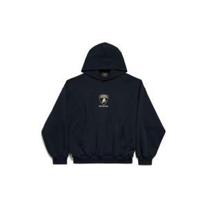 발렌시아가 후드 티셔츠 767877TSVR1 1083 FADEDBLACK