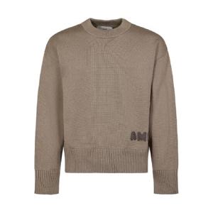 AMI Paris 로고 자수 스웨터 HKS163KN0630952
