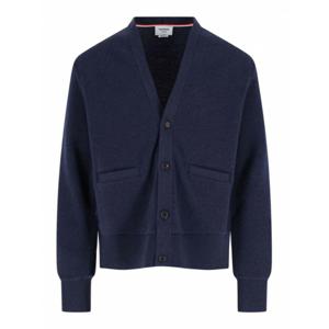 [THOM BROWNE] 남성 가디건 실크 울 앤 캐시미어 MJT540AJ0217415 Blue /8