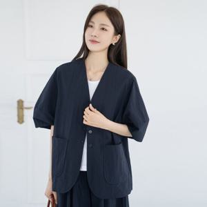 엄마옷 마담4060 빅포켓바스락자켓 여름자켓 -ZJK2506008-