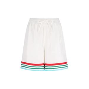 카사블랑카 숏팬츠 MS25 TR 012 04CASA WAY WORLD SERIES WHITE