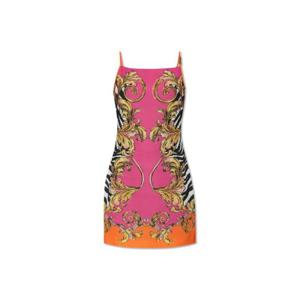 Versace 진스 꾸뛰르 바로크 프린트 미니 드레스 78HAO9P7NS651 494 TP935601564