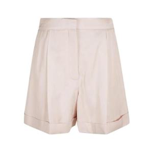 Alexander McQueen 하이웨이스트 플리츠 디테일 반바지 793470QEAFI 5119 TP934582739