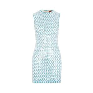 Missoni 자카드 민소매 미니 드레스 DS22SG3GBV00AQ S724RRASCHELTOURQUOISE TP942330942