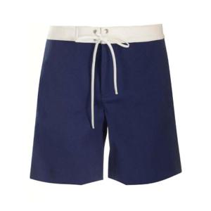 Miu Miu 콘트라스트 허리밴드 드로우스트링 새틴 반바지 MP1788SOOO14N6 F0W99 TP934818860
