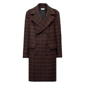 25 SS 메종마르지엘라 체크 더블 브레스티드 코트 S52AA0190M35472 TP438936778