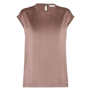25 SS Brunello Cucinelli 새틴 티셔츠 M0C59EH500C4272 TP439003446