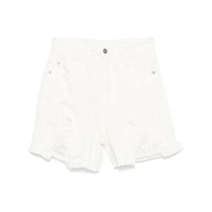 25 SS 에르마노설비노 플로럴 레이스 아플리케 쇼츠 D467P323IHRY TP438989270