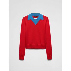 [PRADA] 남성 스웨터 폴로 셔츠 UMB99516HA F0DXR 레드 /6
