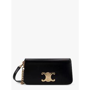 CELINE Leather pochette with Triomphe logo 10L973GCH