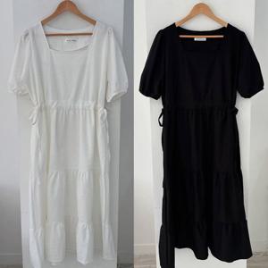 [아이우먼]빅사이즈셔링원피스 U390L506 허리조절러플캉캉원피스 YP