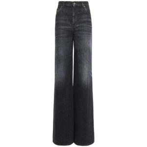 끌로에 Cotton denim high rise wide jeans 82I-UWL031