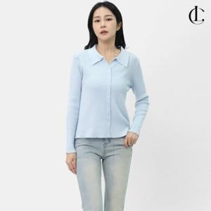 엘케이트 여자 긴팔 가디건 골지 슬림 무지 카디건 LNHT002