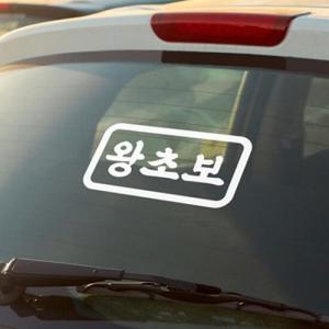 아트박스/코이핀즈 심플 사각 왕초보 초보운전 차량용 스티커
