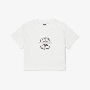 [휠라]라이프 크롭 반팔티 (FS2RSF2153F_OWH)