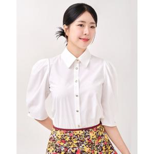 [미니멈]벌룬 턱 슬리브 블라우스[MYCGWB7110-IV]