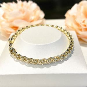 미니골드 14K 러버블 체인 팔찌 남녀공용 BLEM4079 (16cm)