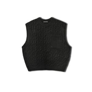 [리빌모아]남자 꽈배기 라운드 포켓 가을 니트 조끼 OF-VEA-Q011