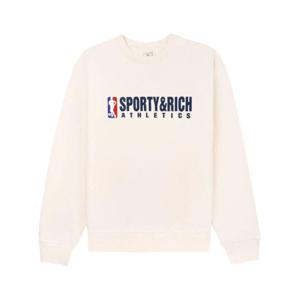 스포티앤리치 긴팔 티셔츠 WS067S410TC Free Cream Navy