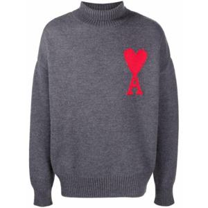 아미 터틀넥 UKS402018067 Free Grey Red