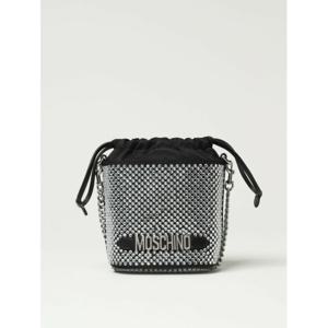 [MOSCHINO] 여성 미니 백 나일론 위드 라인스톤 84138202 3555 실버 /6