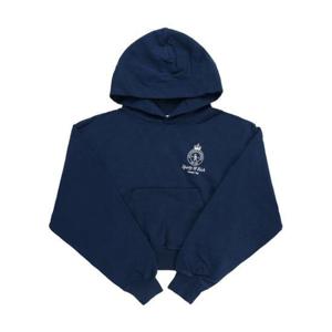 스포티앤리치 후드 티셔츠 WS070S408CN NAVY WHITE DOM