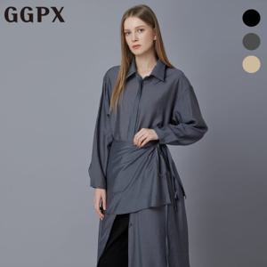 GGPX  랩스커트 레이어드 투웨이 롱 셔츠 원피스 (GP2OP012F)