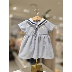 블루독베이비 10 25SS여름신상 (BL)마린 반소매 원피스세트 (4531340003)
