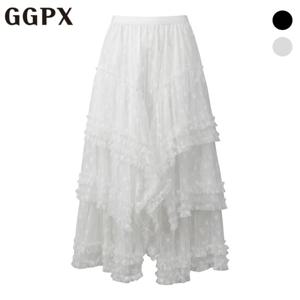 GGPX  레이스 티어드 볼륨 스커트 (GP2SK016F)