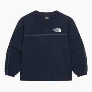 노스페이스 키즈 NM5MR08U 네이비 알바니 크루넥 우븐 맨투맨