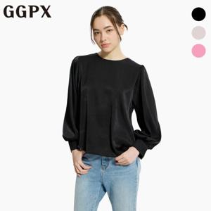 GGPX  노카라 새틴 퍼프 블라우스 (GP2SH064F)