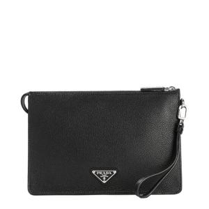 [프라다] 25SS (2VF006 2A6P F0002) 남성 비텔로 클러치백