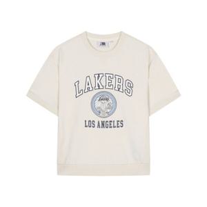 [NBA] GSW 빅 아트웍 반팔 맨투맨 (아이보리) N252TS030P