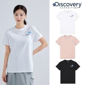 디스커버리 [택가 59,000원] 여성 스몰그래픽 반팔티셔츠 DWRS8B043
