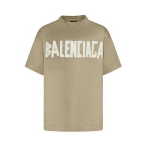발렌시아가 반팔 티셔츠 739784TOVA92942 ARMY GREEN DOM