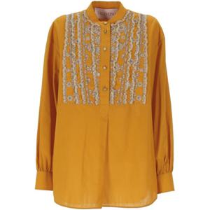 발렌티노 PAP 블라우스 6B3AEAB1 906JB5 Ochre