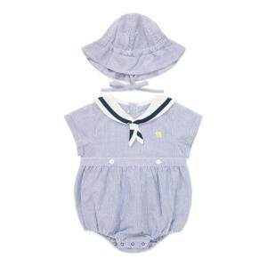 블루독베이비 마린크루넥 바디슈트세트 45313-604-10B